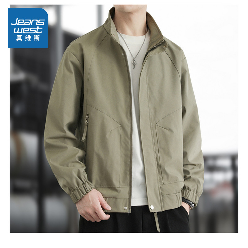 工装外套男士休闲百搭立领潮牌夹