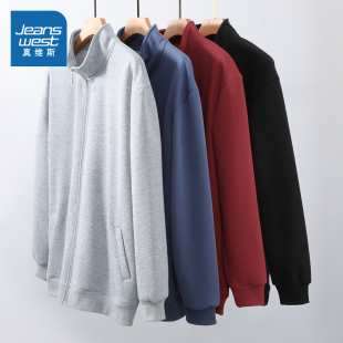 夹克 立领开衫 2025冬季 新品 加绒外套 LE真维斯男女装 情侣装 同款