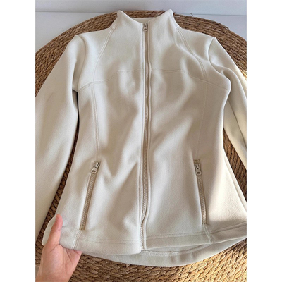 KYV真维斯摇粒绒外套女2025新款冬季内搭冲锋衣内胆加绒保暖上衣