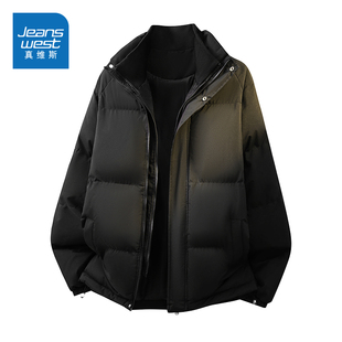 棉衣冬装 N5真维斯棉服男款 加厚双层立领棉袄男装 冬季 外套 2025新款