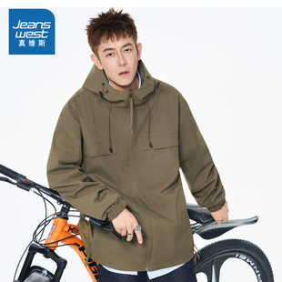 LE真维斯男女同款2025秋季新款 时尚情侣外套宽松休闲潮流夹克