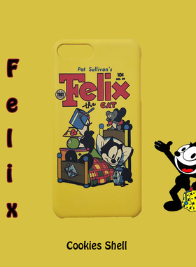 Cookies Shell 菲利猫 手机壳亮面磨砂硬壳iphoneX 67plus半全包