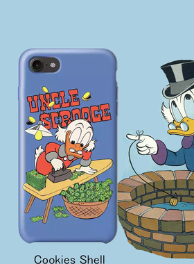 Cookies Shell拜金叔叔duck 手机壳磨砂硬壳iphoneX 67plus半全包