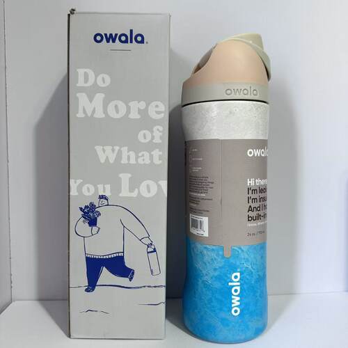 owala freesip24OZ/32OZ带吸管不锈钢保温杯运动水杯保温杯车载杯