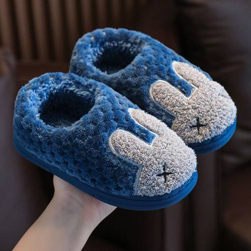 儿童冬季卡通加绒加厚棉鞋