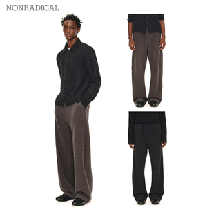 「美利奴羊毛」肌理针织弯刀卫裤 NONRADICAL