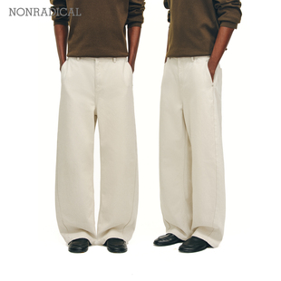 「定织白牛」微弯刀白牛仔裤 NONRADICAL