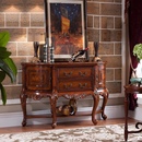 美式 轻奢餐边柜过道玄关柜沙发背几 实木玄关台门厅入户玄关桌欧式