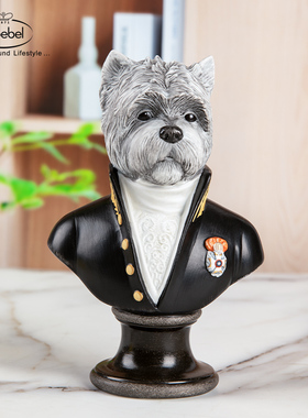 德国Goebel进口陶瓷生肖狗桌面摆件欧式家居书房办公室装饰品礼物