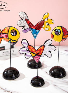 德国高宝Goebel进口陶瓷桌面摆件情侣结婚礼物新婚礼品小鱼布里托