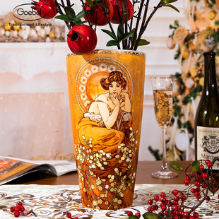 德国高宝Goebel进口陶瓷花瓶欧式 饰礼品穆夏 摆件客厅玄关家居装