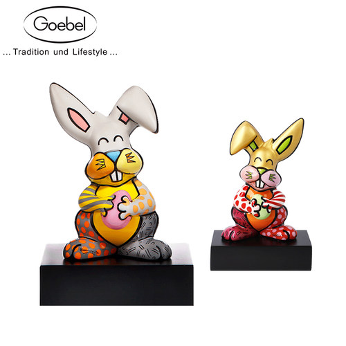 德国Goebel进口兔子陶瓷桌面摆件