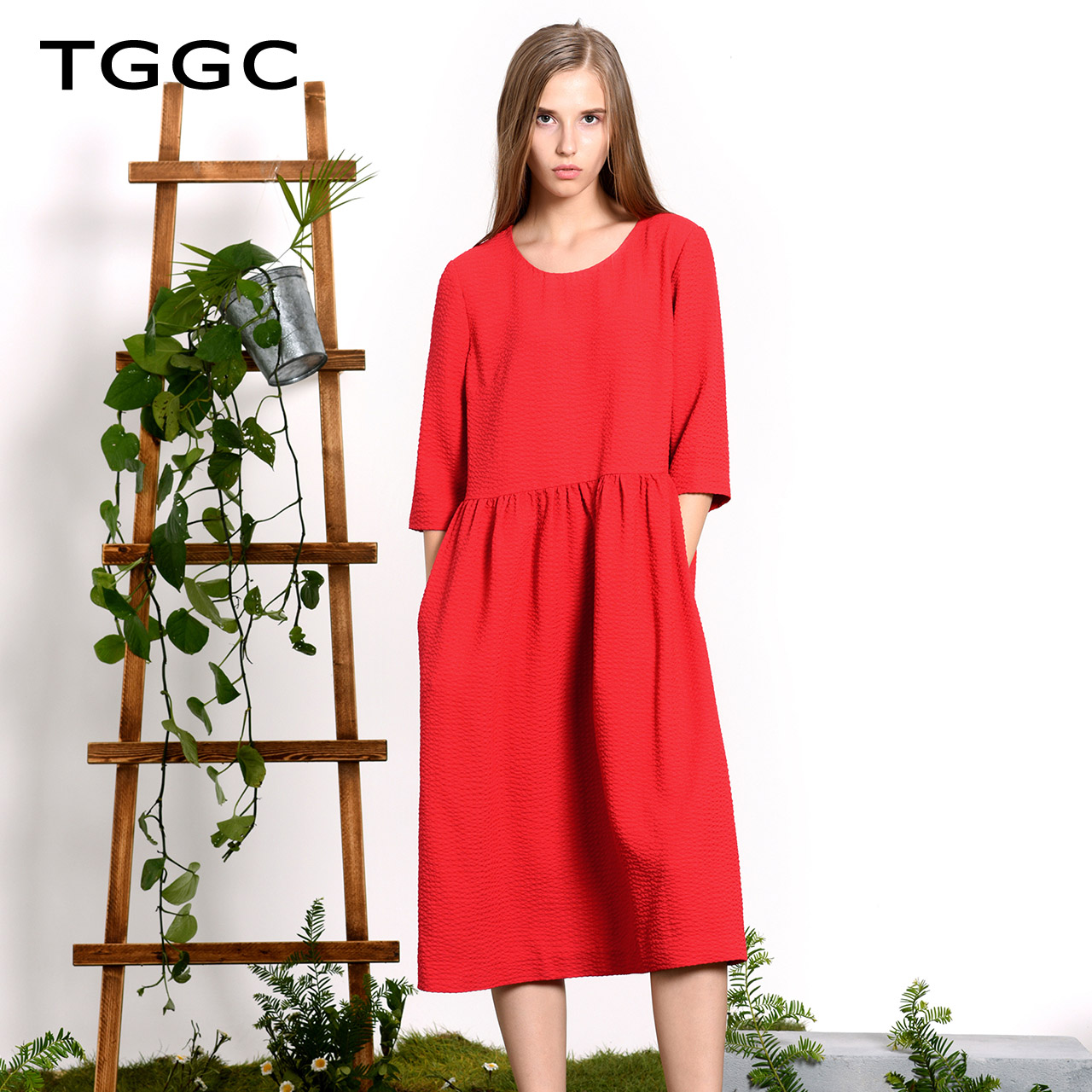 TGGC 2018Ä괺װпî ͨÇÚ¿íËÉÖг¤È¹Æß·ÖÐäñÞÖå¸ßÑüÁ¬ÒÂȹF21882