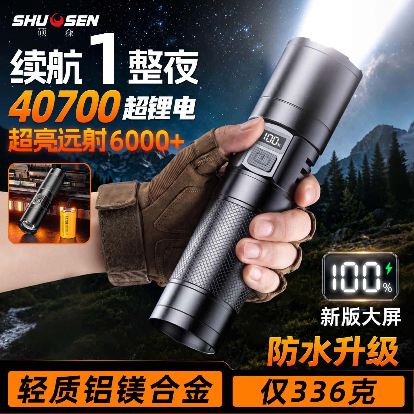 40700强锂电超长续航超亮远射图片