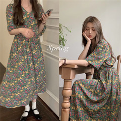 Real price chic retro Long Floral Dress