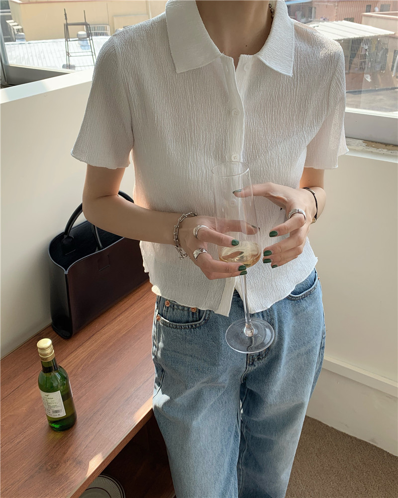 Real price chic Hanfeng simple cardigan top