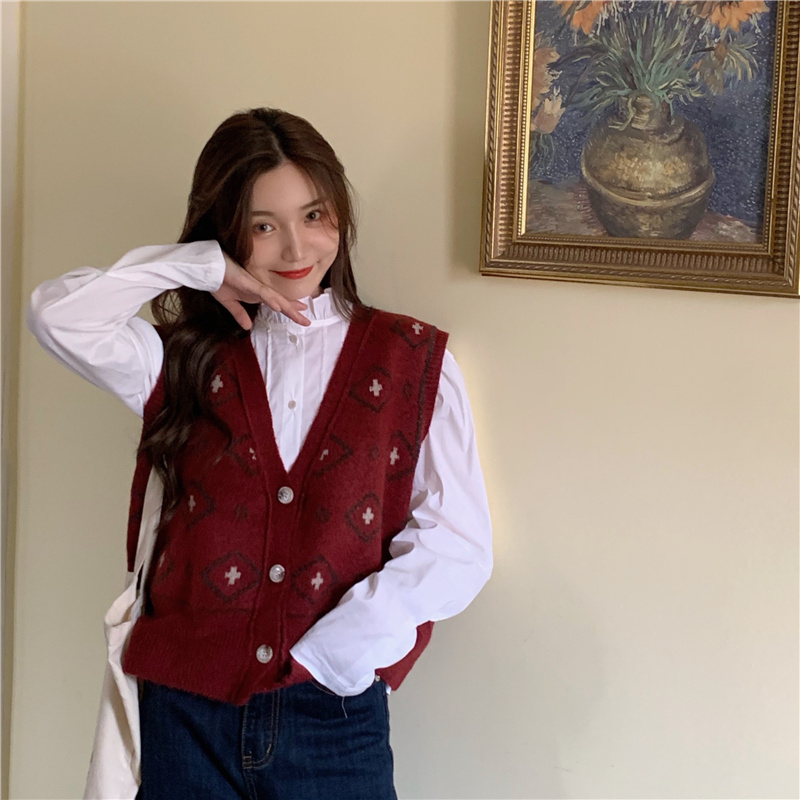 New year's Red Vest Jacket