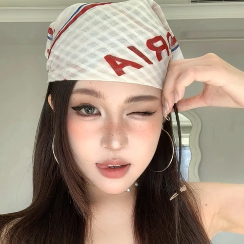 美式y2k千禧辣妹包头头巾嘻哈