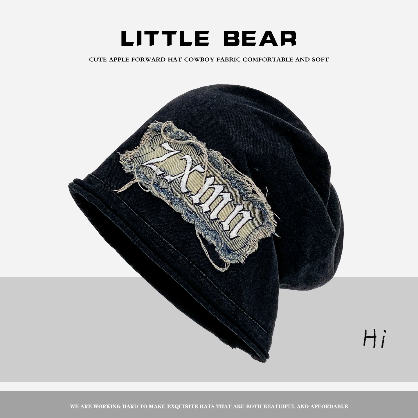 复古做旧字母贴布堆堆帽女百搭显脸小废土风冷帽保暖宽松包头帽子,服饰配件/皮带/帽子/围巾,帽子,淘宝优惠券,粉丝福利购,淘宝优惠卷