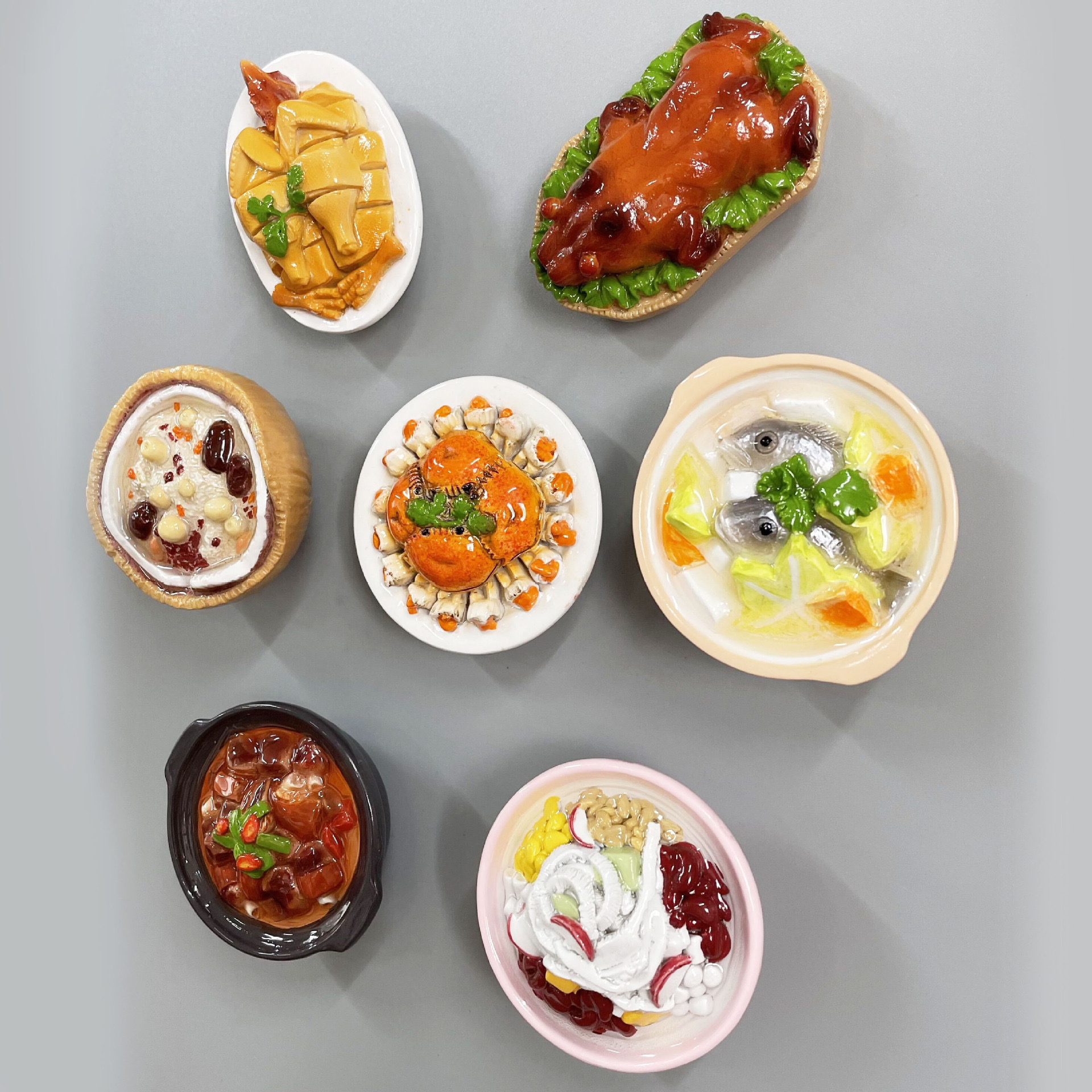 【海南美食冰箱贴】三亚特色小吃仿真城市美食大食玩念品伴手礼