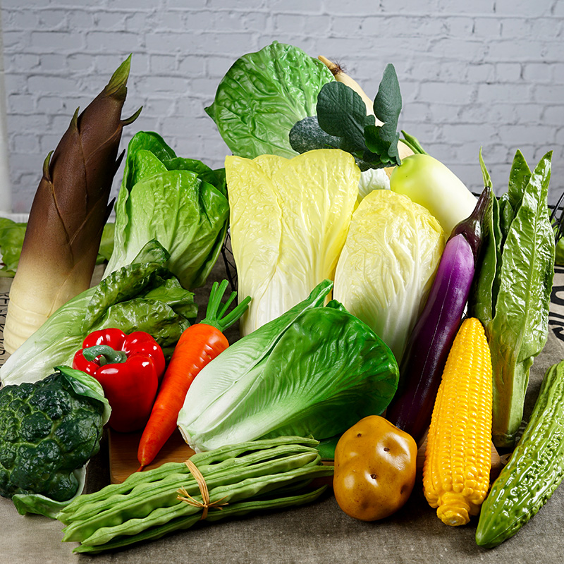 青白葱蒜橱柜摆挂件道玩具生菜叶