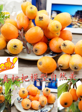 仿真枇杷果植物 仿真水果枇杷花艺装饰材料居家插花装饰软装公司