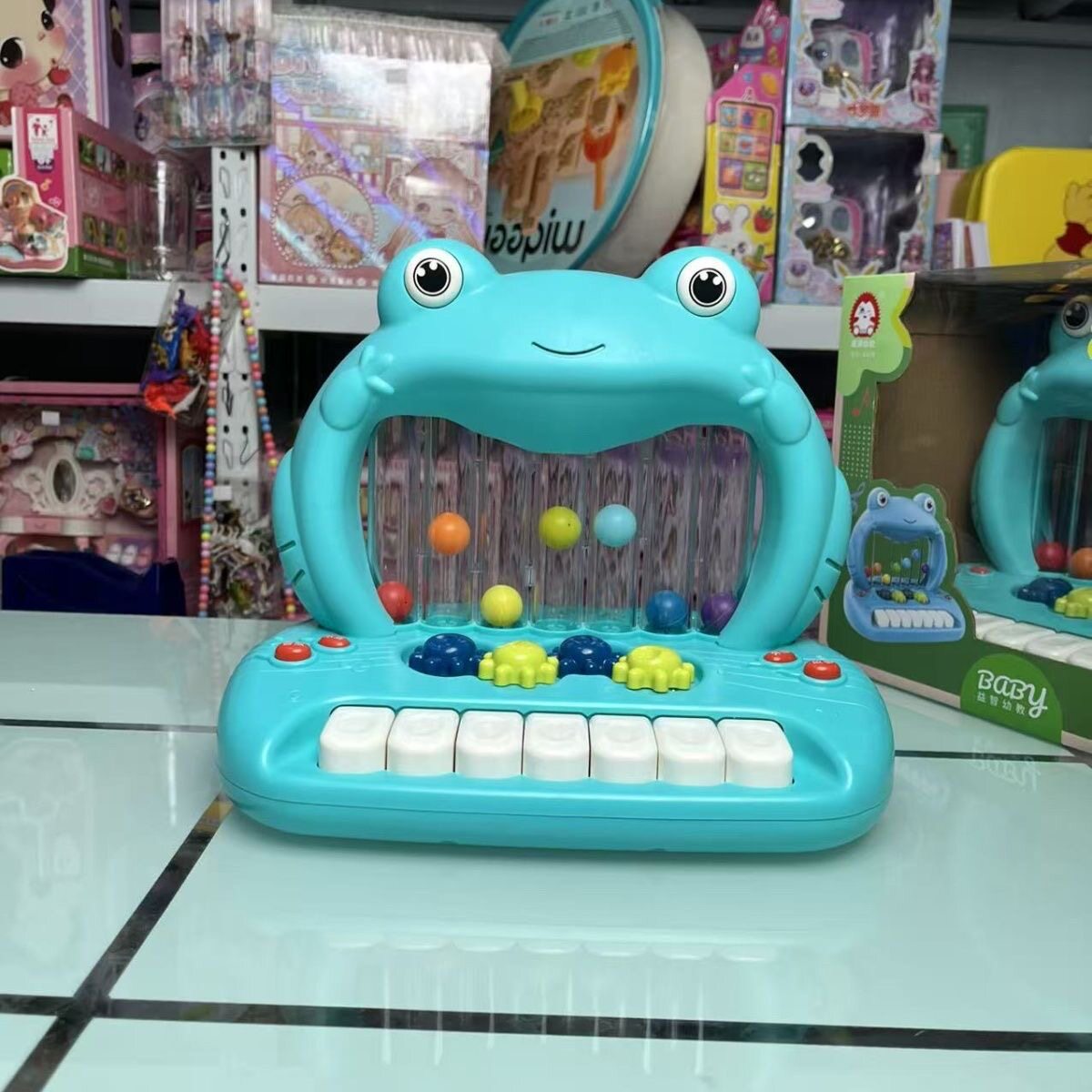 骏源幼教早教弹奏婴幼儿儿童益智钢琴女孩音乐玩具青蛙电子琴乐器