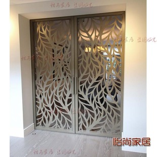 简约铁艺户外门围墙门花园门庭院门别墅大门铁艺防盗门支持定做