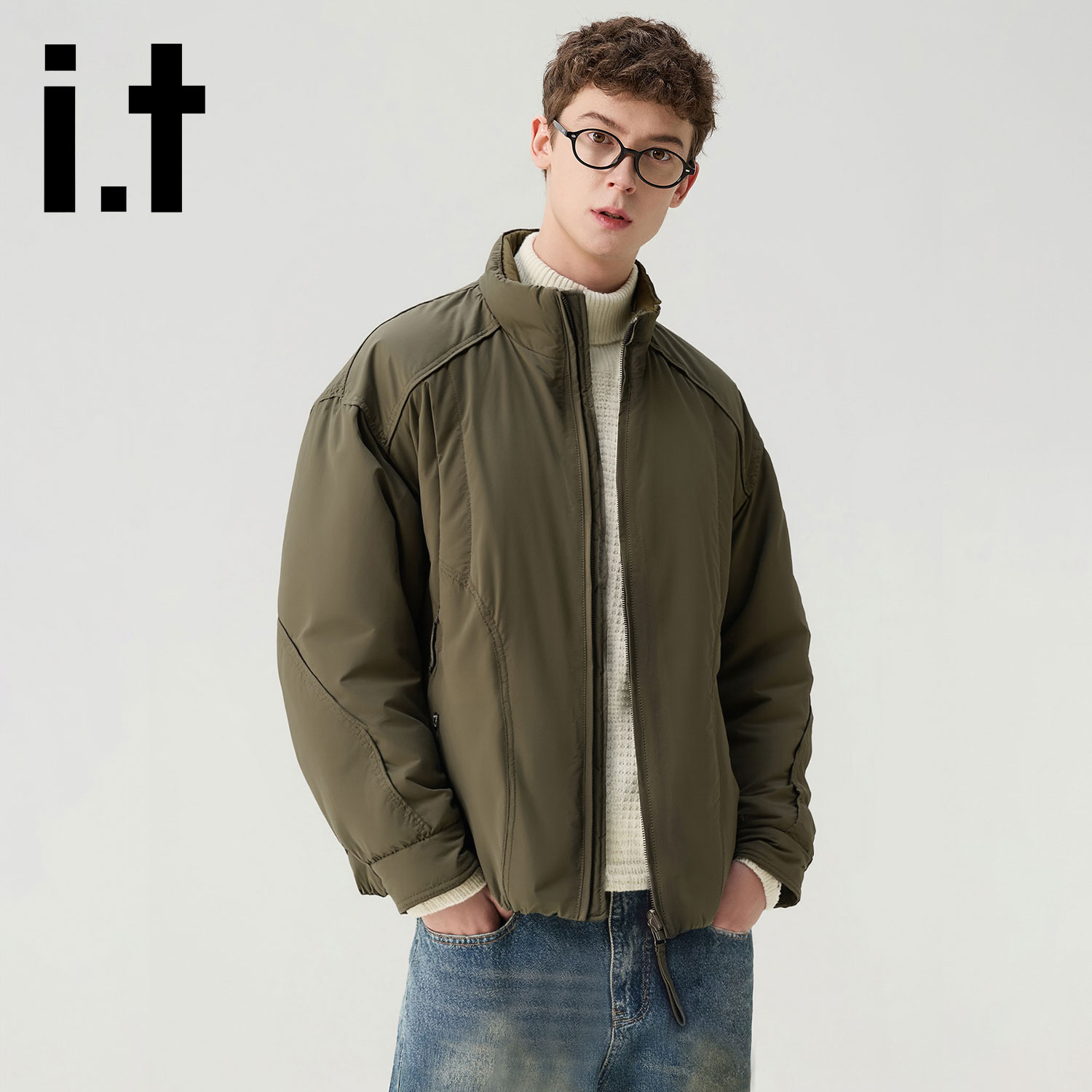 it:CHOCOOLATE棉服男2025冬季新款加绒加厚保暖外套宽松休闲夹克