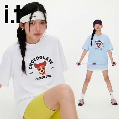it:CHOCOOLATE短袖T恤女2026新款夏季凉感防晒户外休闲运动体恤男