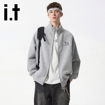 CHOCOOLATE立领开衫卫衣男春季