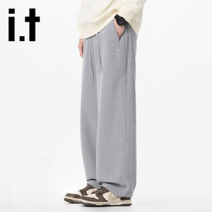 宽松直筒长裤 加厚保暖卫裤 子男2025新款 CHOCOOLATE加绒休闲裤