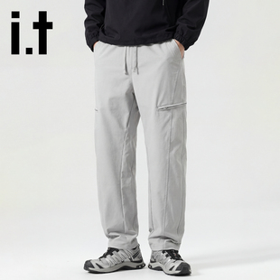 it:CHOCOOLATE男士工装裤2025新款秋冬加厚裤子宽松直筒休闲长裤