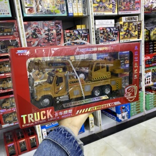 集跑会讲故事工程起重机关节可动运输车惯性压路车儿童男孩玩具