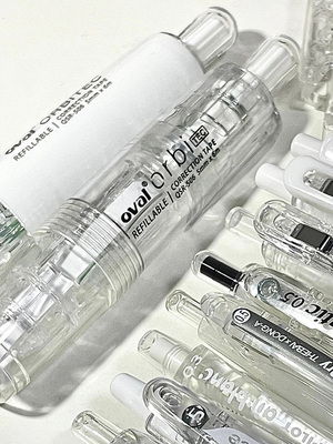 台湾oval欧文修正带限定马卡龙按动型涂改带可换替芯学生用改正带