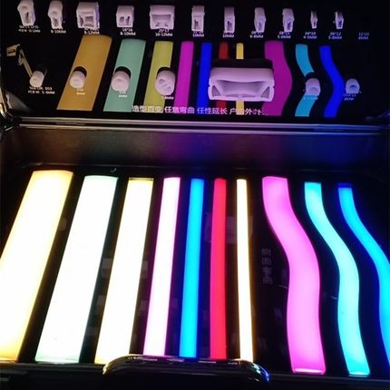 柔性硅胶灯带led灯条明装线性灯槽软线条灯嵌入式线槽灯带套管