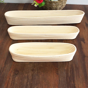 现货爆品长条法棍发酵面包篮 藤编面包篮 竹制工艺口 烘培模具