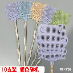 家用老式大号牛筋长杆耐用苍蝇拍打不烂熟胶长柄竹竿打蚊子蝇子拍