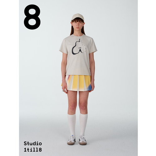 Studio1till88水果数字印花T恤