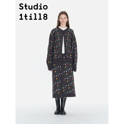 Studio1till8彩色点点针织套装