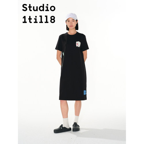 Studio1till8牙齿印花连衣裙