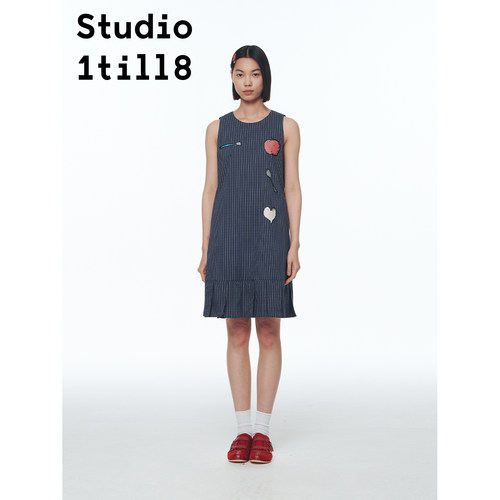 Studio1till8早晚安印花连衣裙