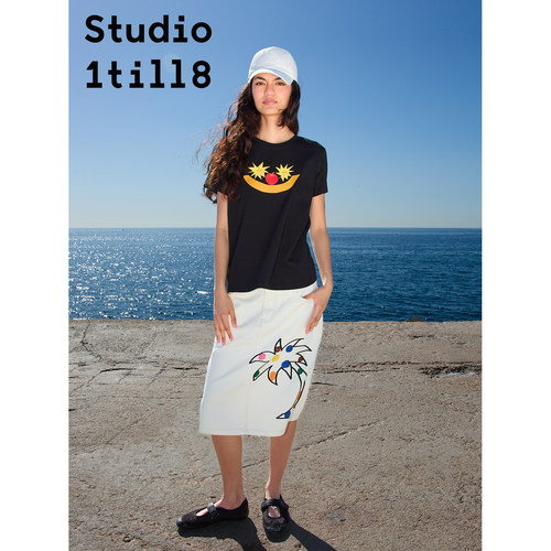 Studio1till8水果笑脸印花T恤
