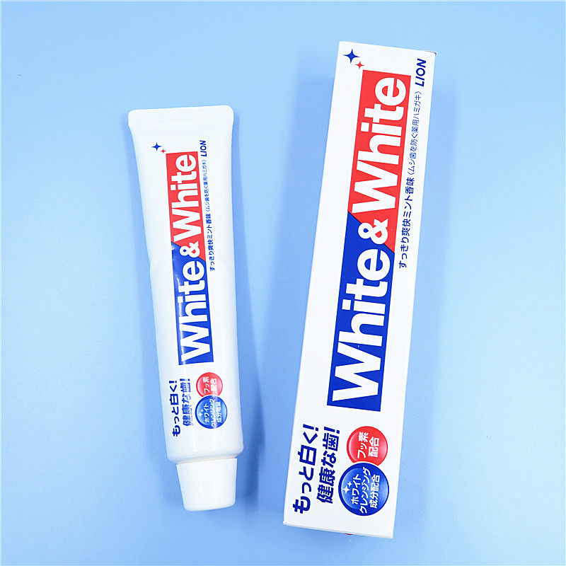 日本原裝LION獅王大白牙膏WHITE美白防蛀去黃去口臭牙漬150g現貨在類目 洗護清潔劑/衛生巾/紙/香薰, 洗髮沐浴/個人清潔, 口腔護理, 牙膏中 - 來自Buy2taobao.com提供專業的淘寶代購服務