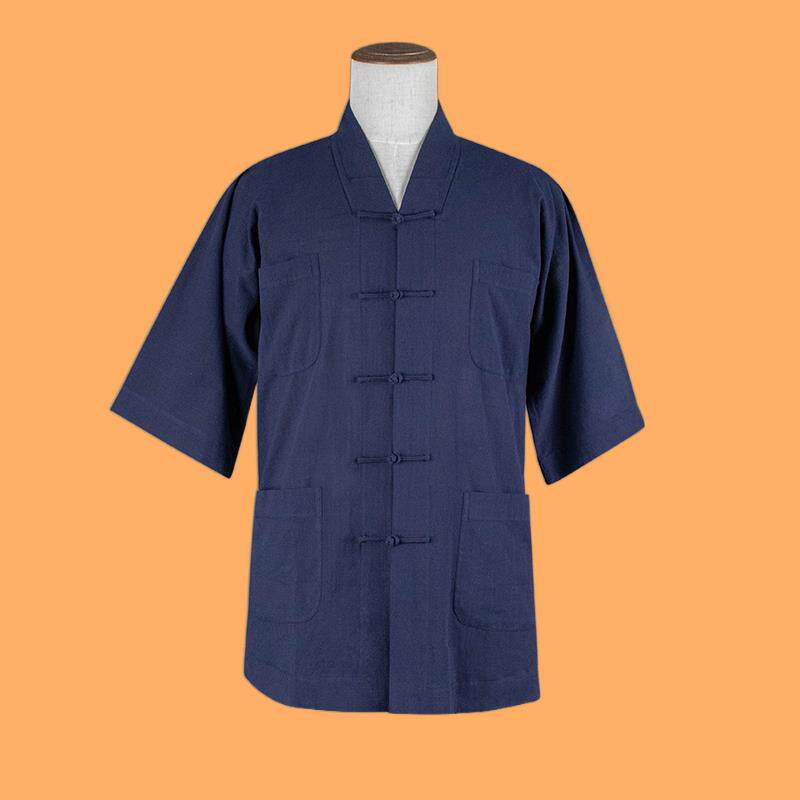 特价僧服僧衣男款夏季薄款短袖套装小褂短褂免绑腿和尚服装出家人