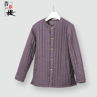 特卖了尘冬季僧服冬季棉袄男女款居士服加厚保暖出家人棉衣和尚衣