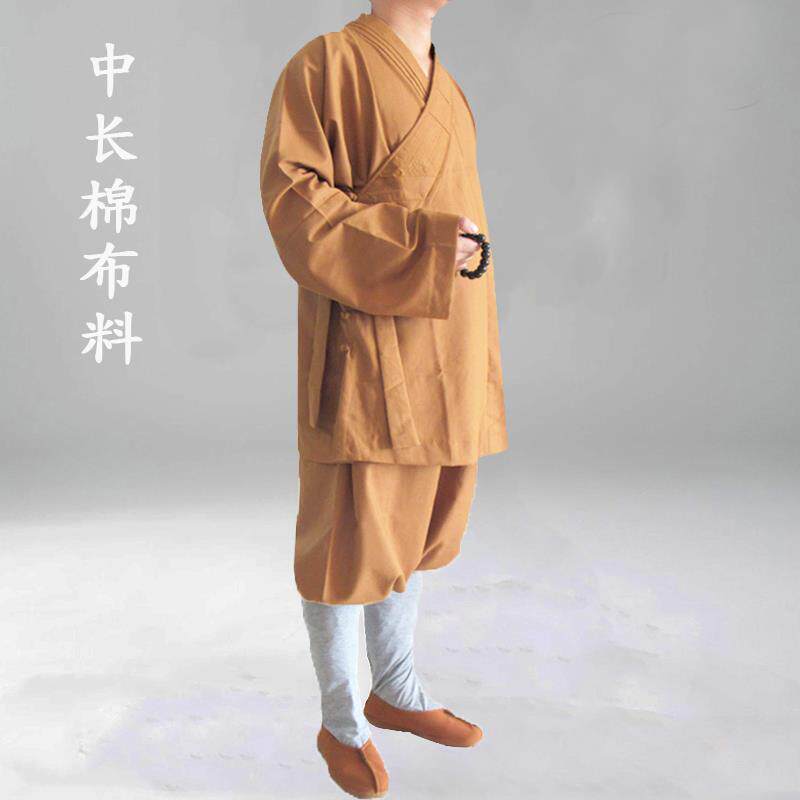 特价僧服罗汉褂小褂短褂套装斜襟禅修服棉质和尚衣佛衣用品结缘价