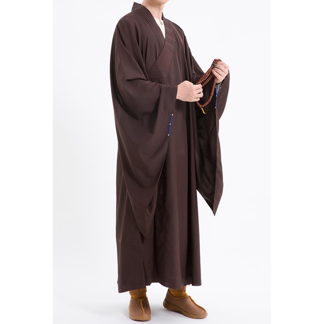 特价觉牌海清居士服女僧服男广袖海青纯棉亚麻透气法会僧衣春夏季