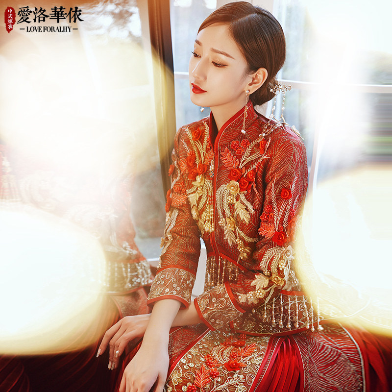 秀禾服2020秋冬结婚敬酒服中式婚纱礼服中国风喜服出阁服秀禾新娘