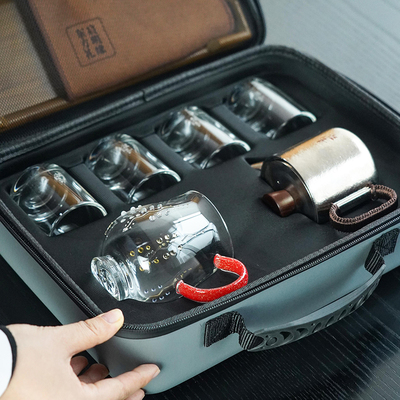 启明缘纯钛便携茶具套装